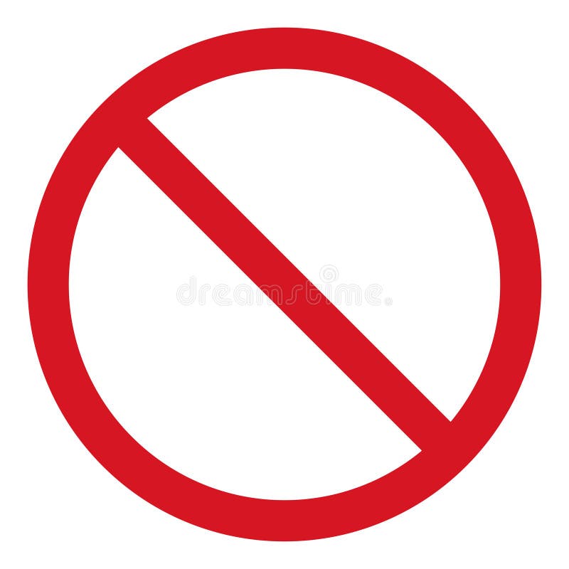 Wektorowa przerwy ikona, zabroniony przejście, przerwy szyldowa ikona, żadny hasłowy znak na białym tle, czerwony przerwa logo, p