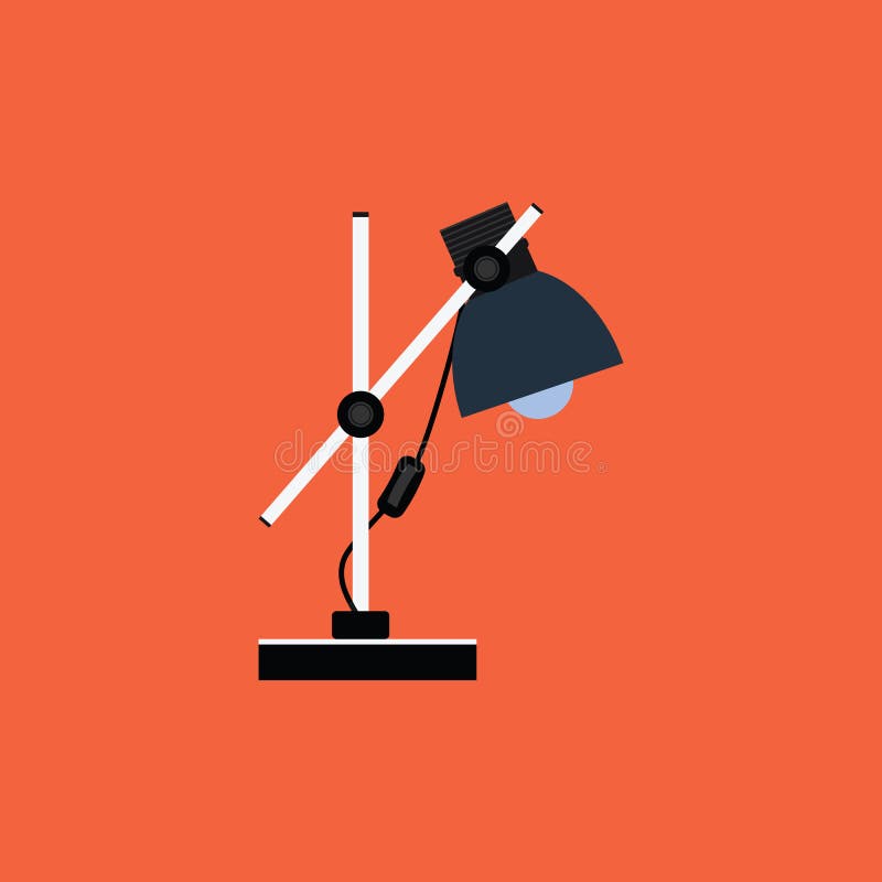 Wektorowa Stołowej lampy ikona, projekta element ilustracja wektor Wektorowa Stołowej lampy ikona, projekta element ilustracja wektor