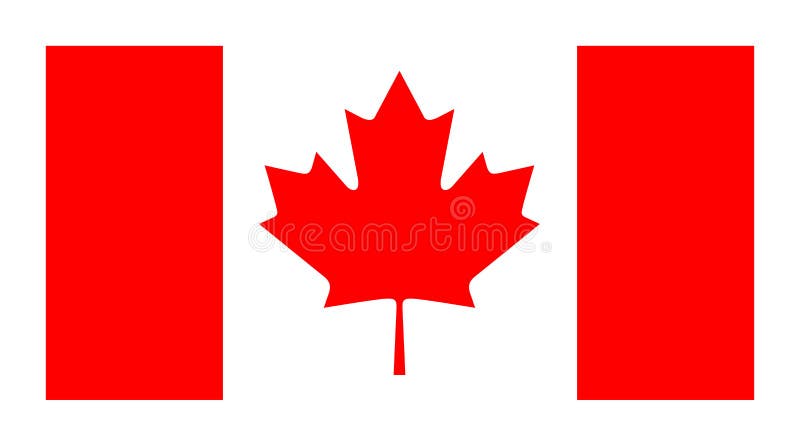 Wektorowa urzędnik flaga Kanada