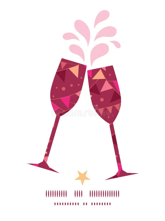 Wektorowe boże narodzenie dekoracj flaga wznosi toast wino ilustracja wektor Wektorowe boże narodzenie dekoracj flaga wznosi toast wino ilustracja wektor