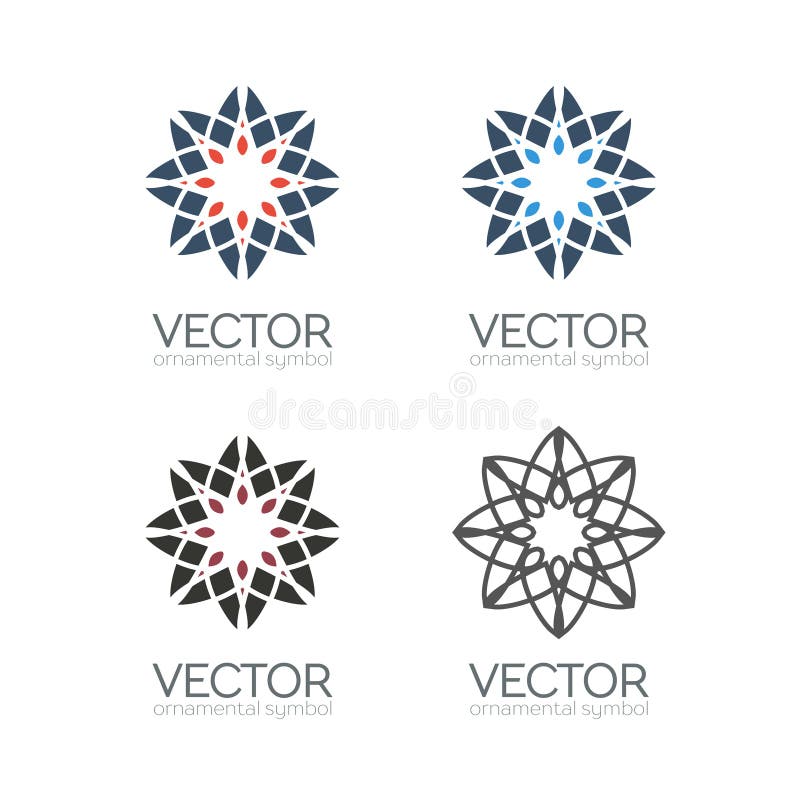 Wektorowi geometryczni symbole royalty ilustracja