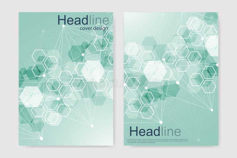 Wektorowi szablony dla broszurka magazynu ulotki ulotki zakrywają broszury sprawozdanie roczne Nowożytny futurystyczny heksagonal ilustracja wektor Wektorowi szablony dla broszurka magazynu ulotki ulotki zakrywają broszury sprawozdanie roczne Nowożytny futurystyczny heksagonal ilustracja wektor