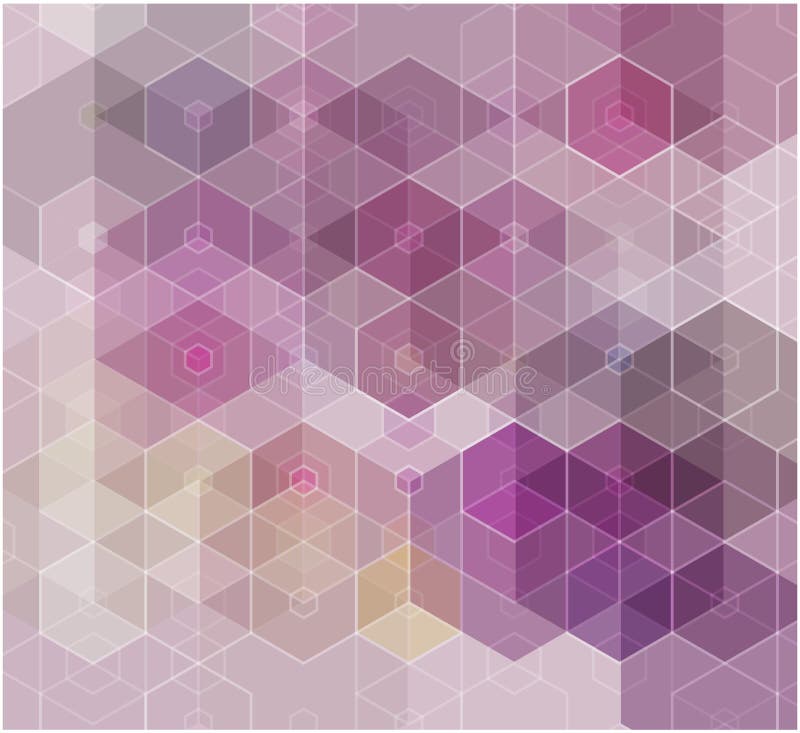 Wektorowy Abstrakcjonistycznej nauki tło purpurowego sześciokąta geometryczny projekt 10 eps royalty ilustracja Wektorowy Abstrakcjonistycznej nauki tło purpurowego sześciokąta geometryczny projekt 10 eps royalty ilustracja