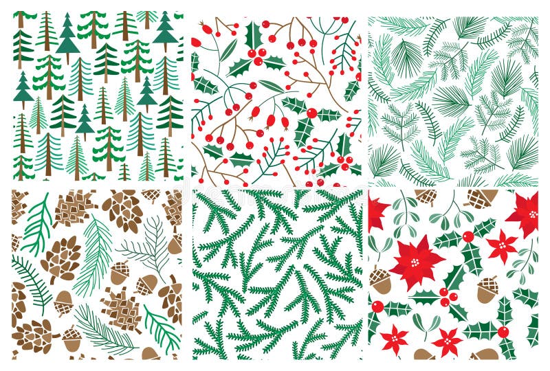 Wektorowy bezszwowy boże narodzenie wzór Zima wakacji tło ilustracja wektor Wektorowy bezszwowy boże narodzenie wzór Zima wakacji tło ilustracja wektor
