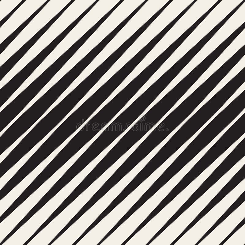 Wektorowy Bezszwowy Czarny I Biały Halftone przekątny lampasów wzór royalty ilustracja Wektorowy Bezszwowy Czarny I Biały Halftone przekątny lampasów wzór royalty ilustracja