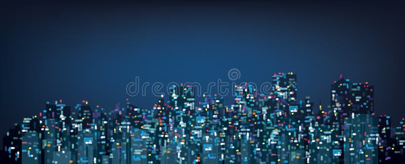 Wektorowy bokeh nocy miasta tło ilustracja wektor Wektorowy bokeh nocy miasta tło ilustracja wektor