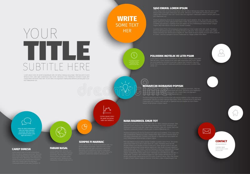 Wektorowy Infographic linii czasu raportu szablon ilustracji Wektorowy Infographic linii czasu raportu szablon ilustracji