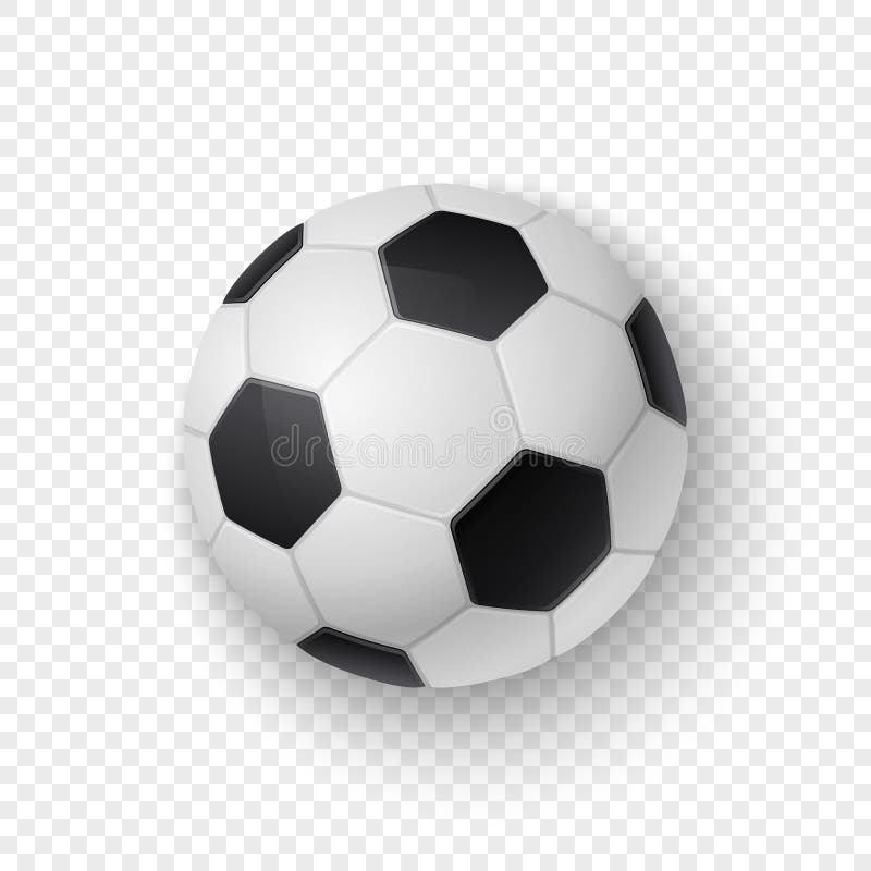Wektorowy realistyczny 3d biały i czarny klasyczny futbolowy piłki nożnej piłki ikony zbliżenie odizolowywający na przezroczystoś ilustracji Wektorowy realistyczny 3d biały i czarny klasyczny futbolowy piłki nożnej piłki ikony zbliżenie odizolowywający na przezroczystoś ilustracji