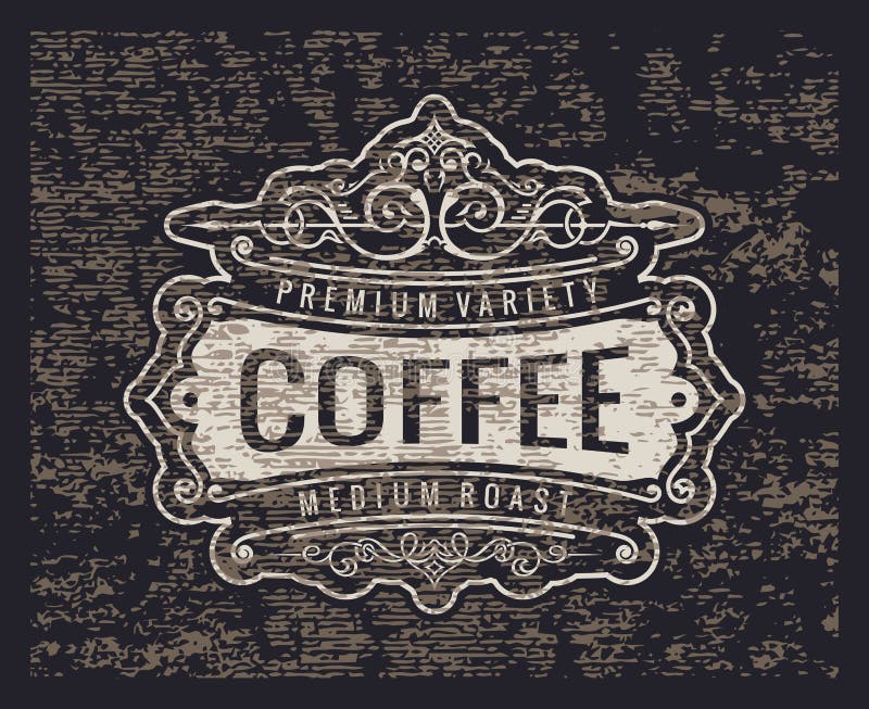 Wektorowy retro grunge logo Ikona i druk dla typografia emblemata Ilustracja dla oryginalnego projekta rocznika symbol ilustracja wektor