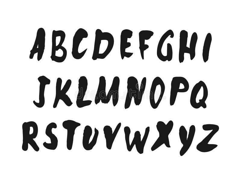 Wektorowy ręcznie pisany szczotkarski pismo Nowożytny Oczyszczony literowanie ilustracji Wektorowy ręcznie pisany szczotkarski pismo Nowożytny Oczyszczony literowanie ilustracji