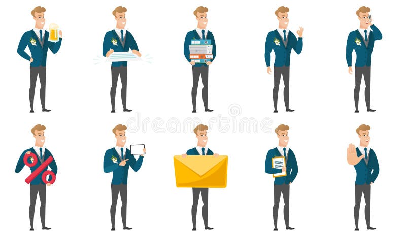 Wektorowy ustawiający ilustracje z fornala charakterem ilustracja wektor Wektorowy ustawiający ilustracje z fornala charakterem ilustracja wektor