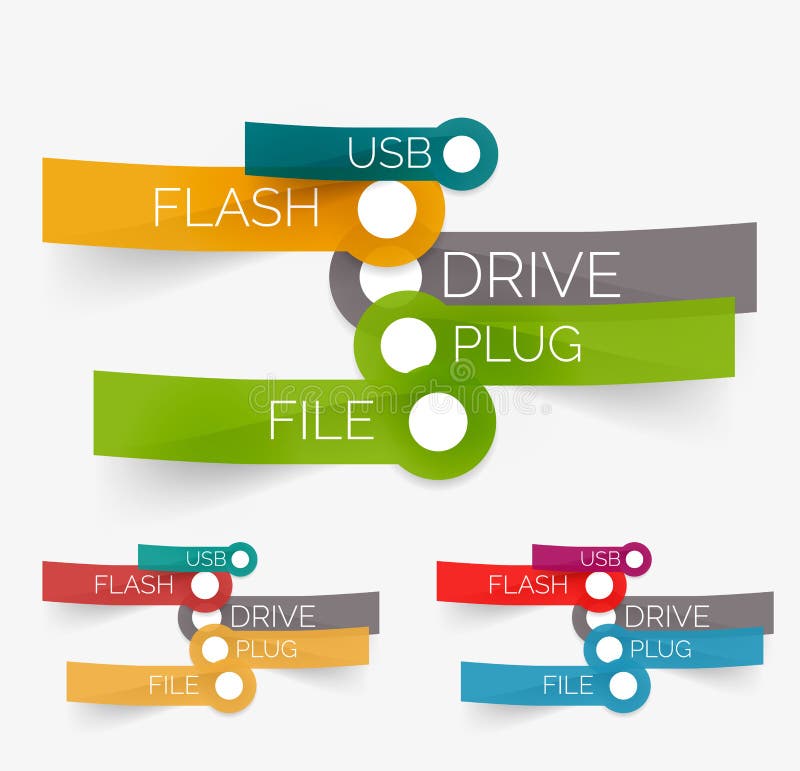 Wektoru usb błysku etykietki chmura na majcherach royalty ilustracja Wektoru usb błysku etykietki chmura na majcherach royalty ilustracja