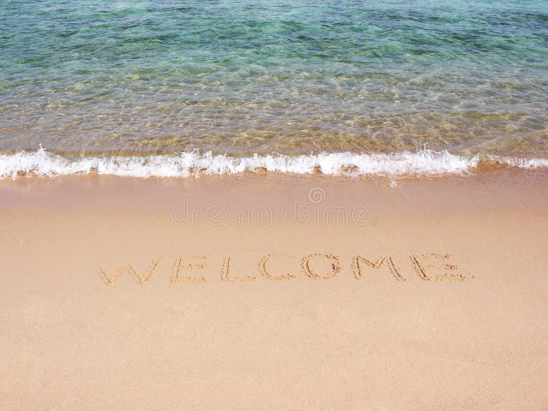 Welcome on beach