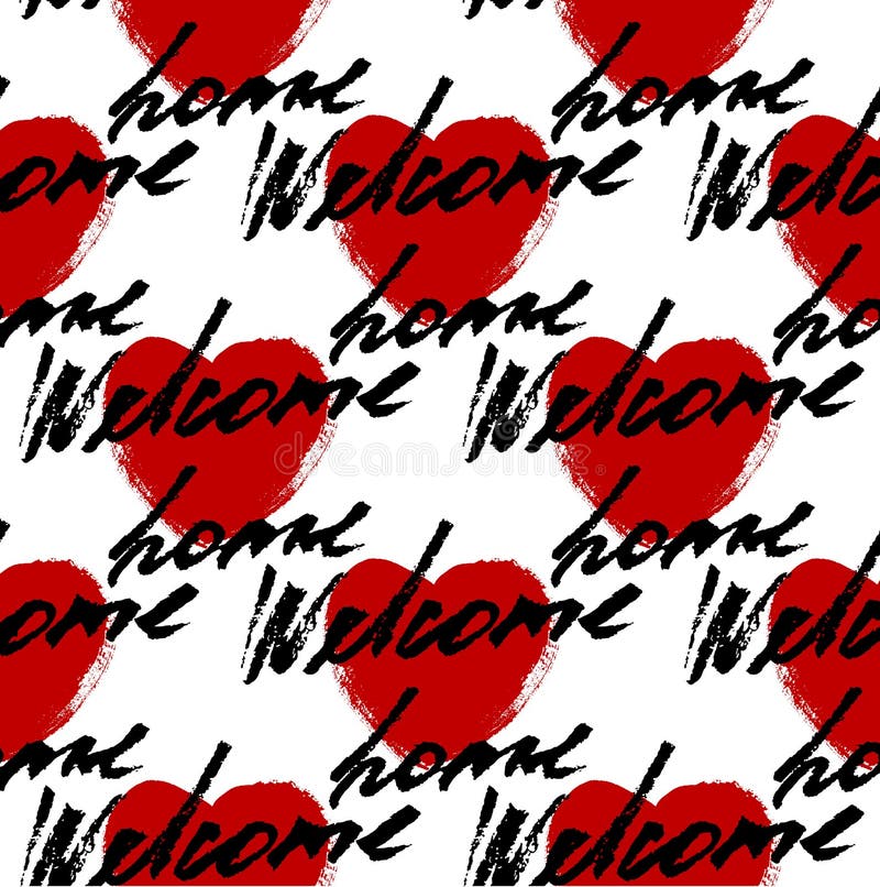 Bright Welcome Home Lettering 126472 Vector Art at Vecteezy