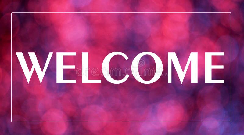 Welcome the Inscription of the Text on a Rainbow Background Banner. Stock  Image - Image of lights, culture: 193048281