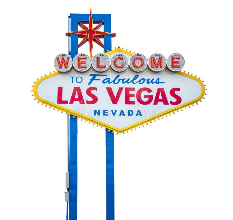 Welcome Las Vegas sign stock photo. Image of color, casino - 105492046
