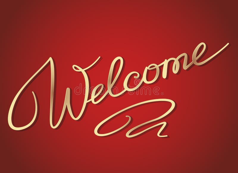 Welcome Decorative Type Lettering Text Design Stock Photo, Picture and  Royalty Free Image. Image 53748730.