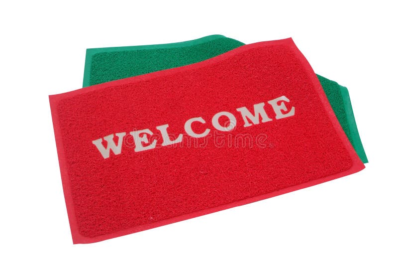 Welcome Home Mat Isolated On A White Background. Stock Photo, Picture and  Royalty Free Image. Image 69330530.