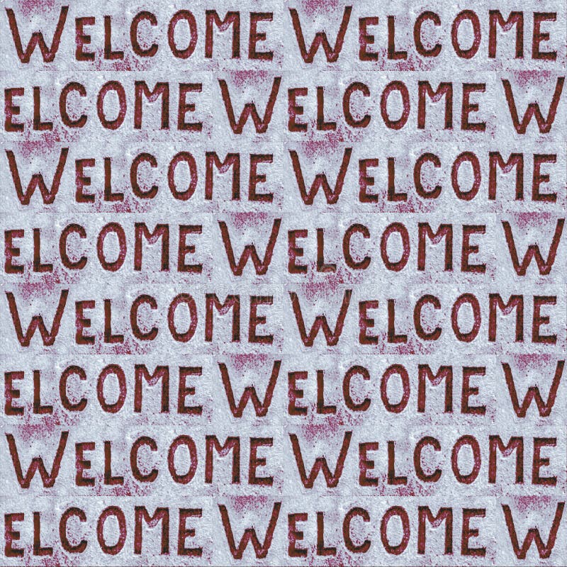 Welcome Seamless Pattern Background royalty free illustration