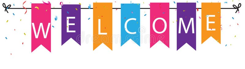 Welcome Bunting Stock Illustrations – 366 Welcome Bunting Stock  Illustrations, Vectors &amp; Clipart - Dreamstime