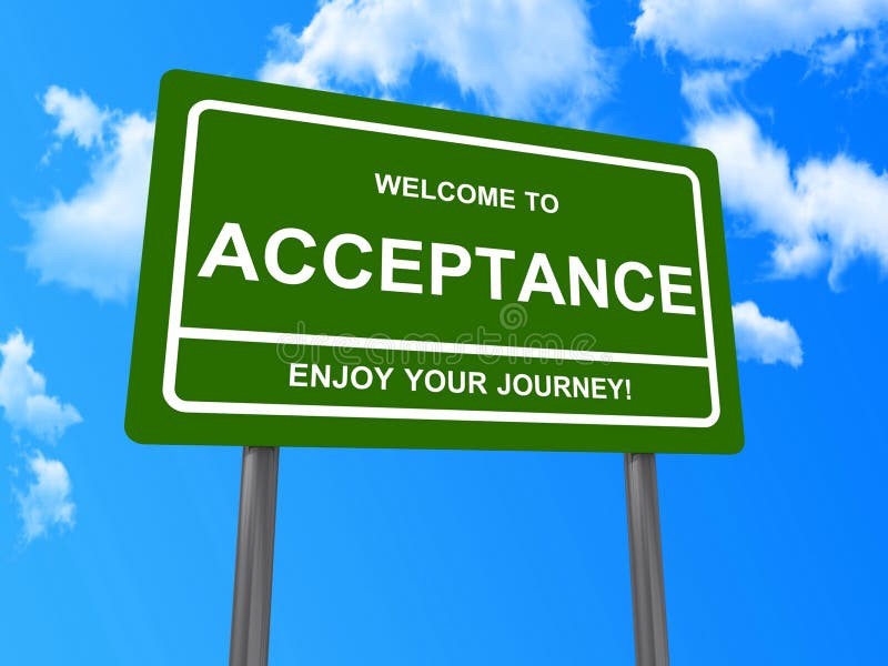 to acceptance sign stock illustration. Illustration of enjoy