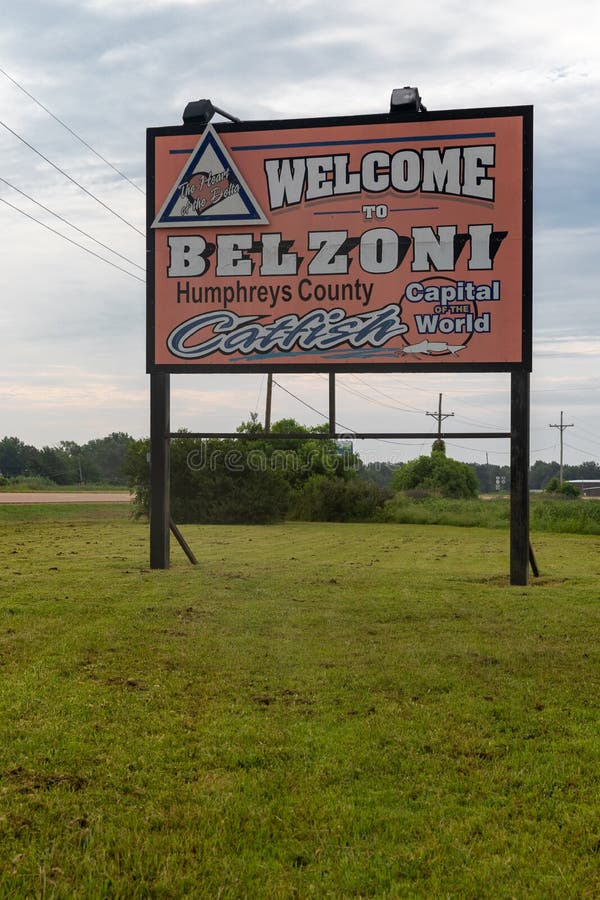 To Belzoni, MS Sign Editorial Stock Photo Image of travel