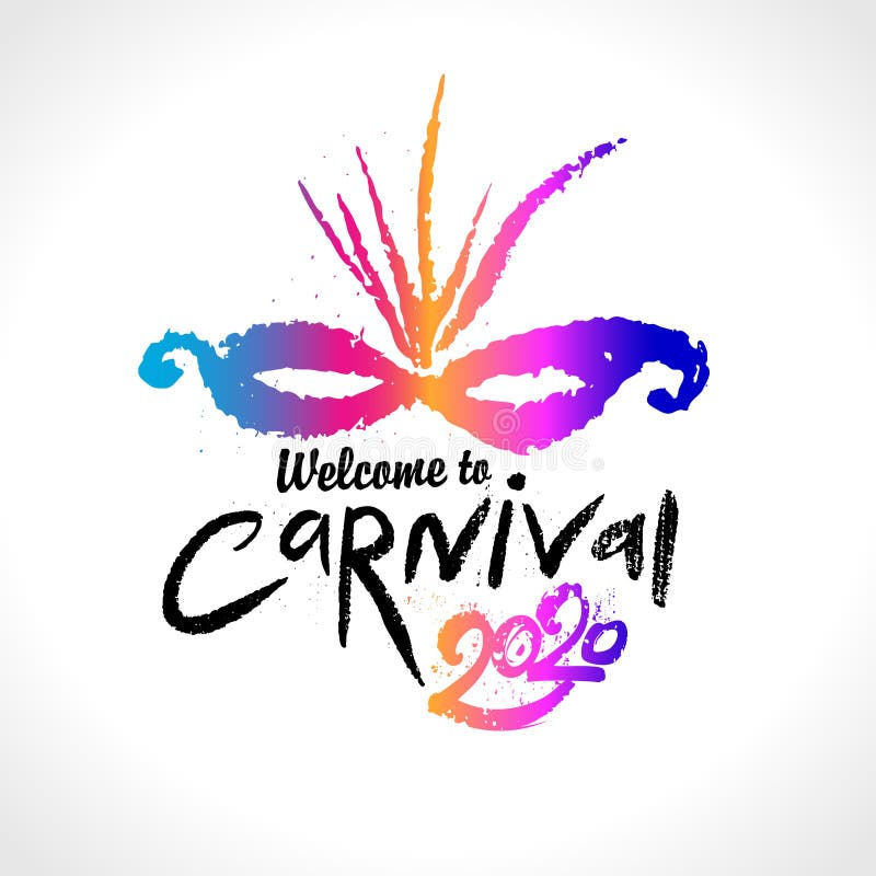 Vetores de Bienvenido Al Carnaval Logotipo Em Espanhol Traduzido