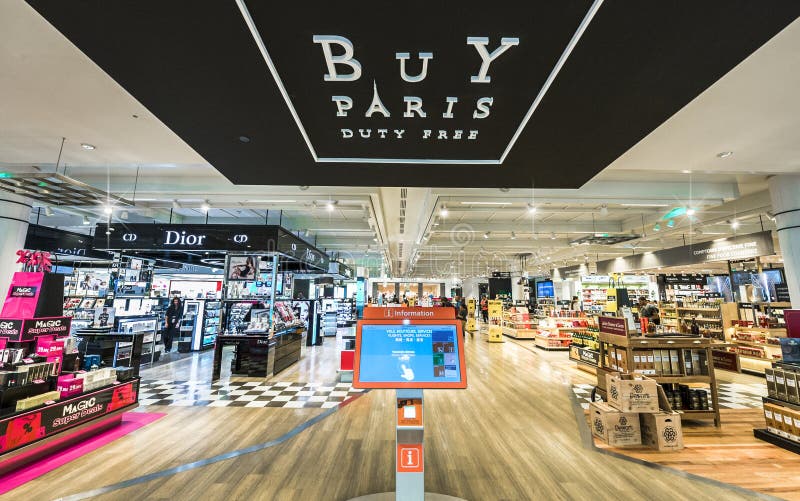 Roissy, France - August 14 2018 : Duty Free Store In The Paris Charles De  Gaulle Airport Stock Photo, Picture and Royalty Free Image. Image 121016365.