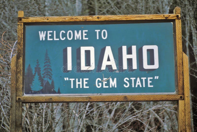 Welcome To Idaho Stock Image Image Of Sign Highway 33526751