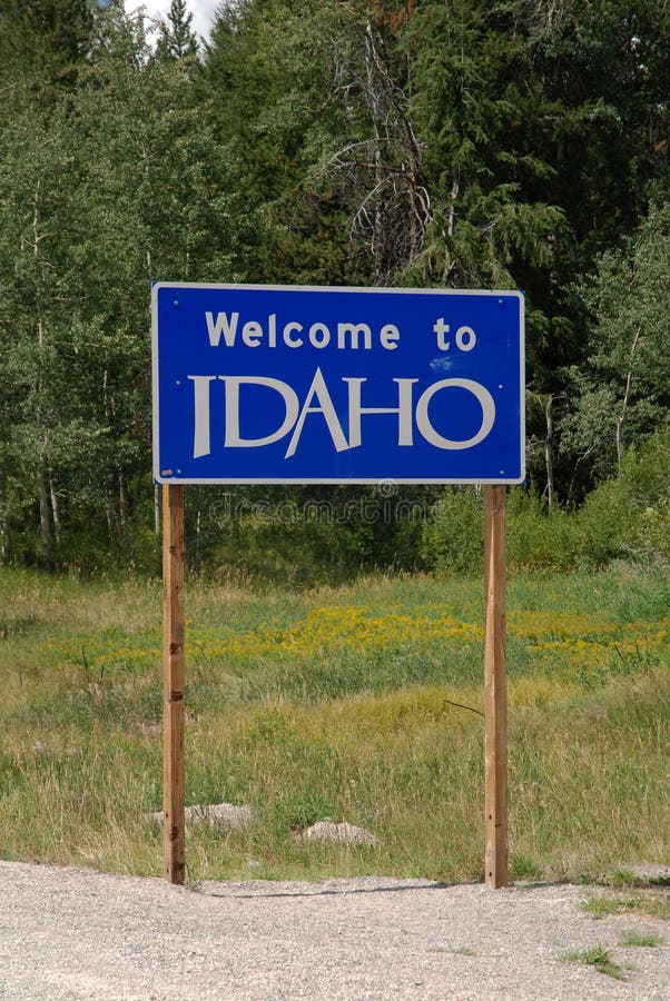 to Idaho stock image. Image of sign, highway 33526751