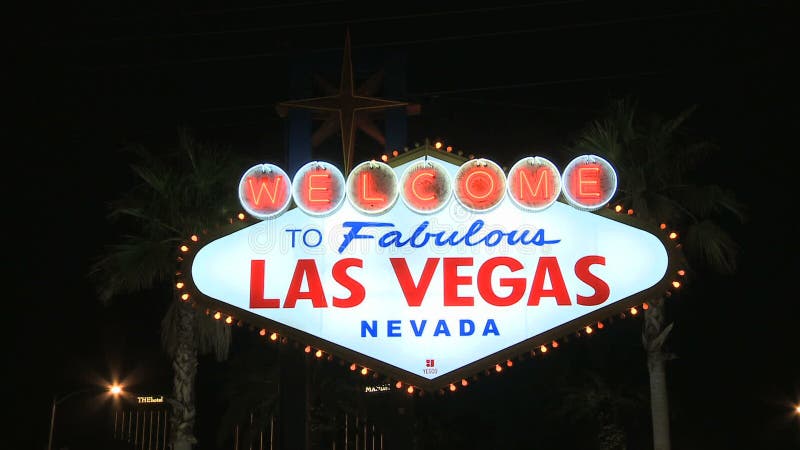 Welcome to Las Vegas Neon Sign - Clip 3