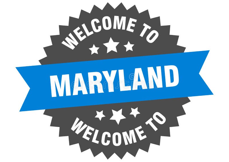 Maryland. Isolated USA State Names Stock Illustration Illustration of