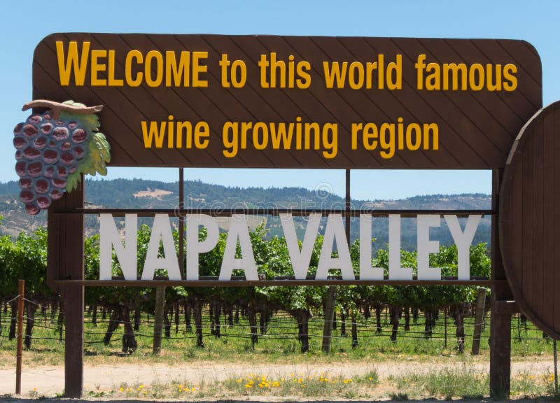 Welcome to Napa Valley, funny sign