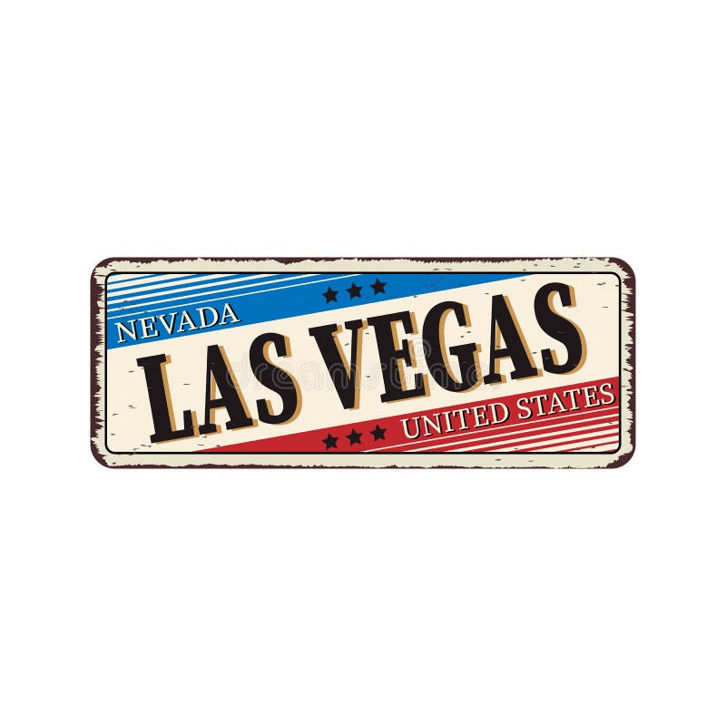 Metal Sign City Las Vegas