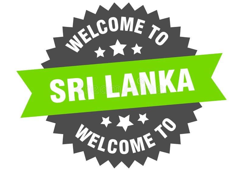 Sri Lanka Sticker. Sri Lanka Signpost Pointer Sign Stock Vector