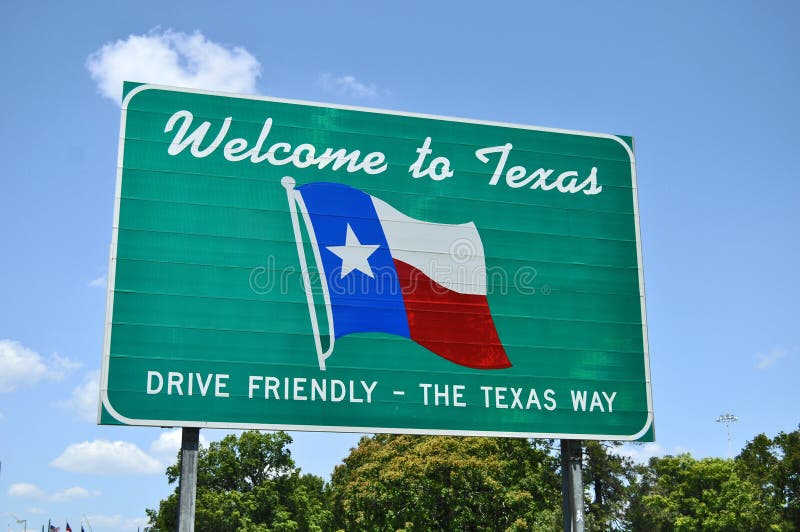 Welcome to Texas road sign stock images Welcome to Texas road sign stock images