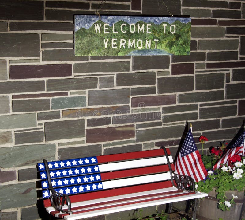 Welcome To Vermont Stock Photo Image Of Welcome Sign 5972688