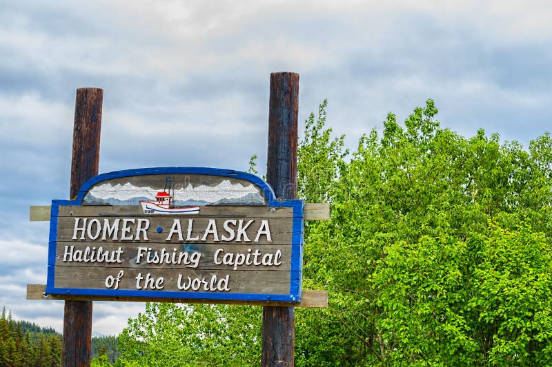 Download Welcoming Sign Homer Alaska Editorial Image - Image of northwest, america: 97116210