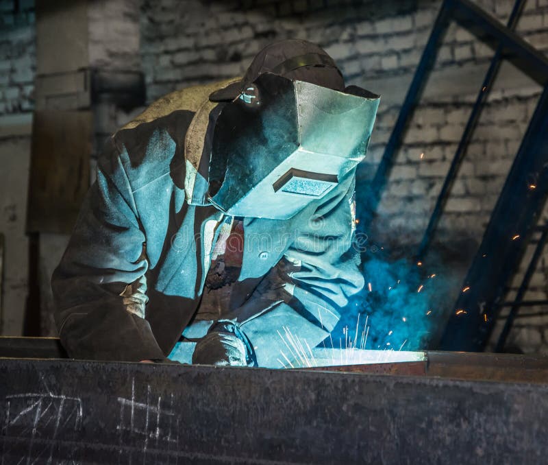 Welder. stock image. Image of worker, occupation, metal 37283315