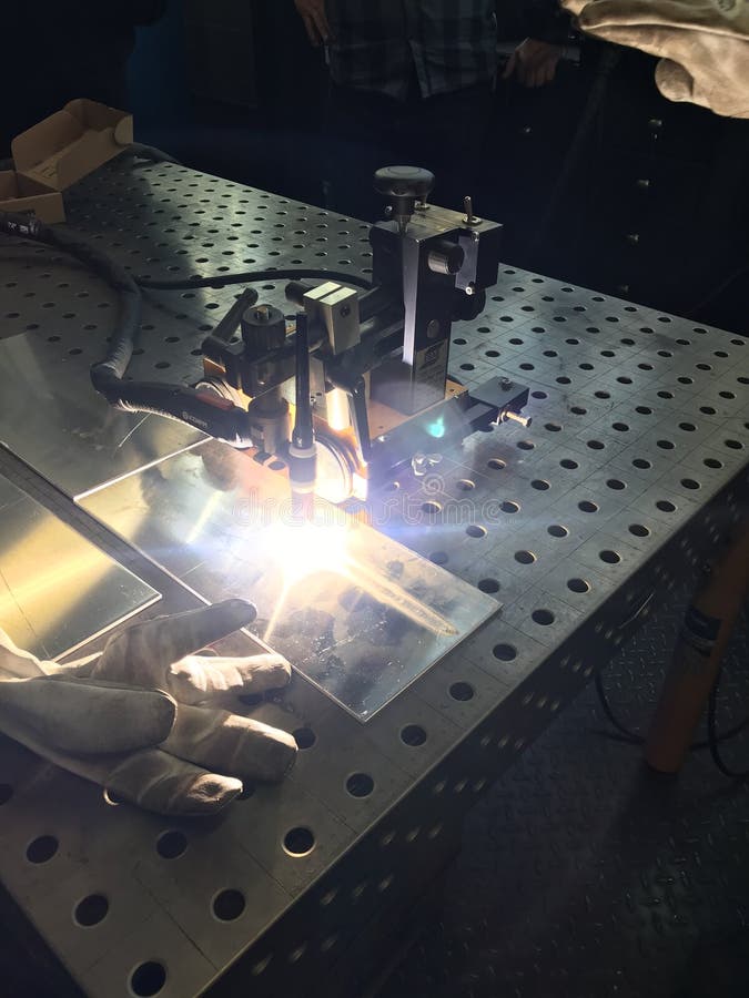 Welding Arc in the Tig Method. Stock Photo Image of automatic