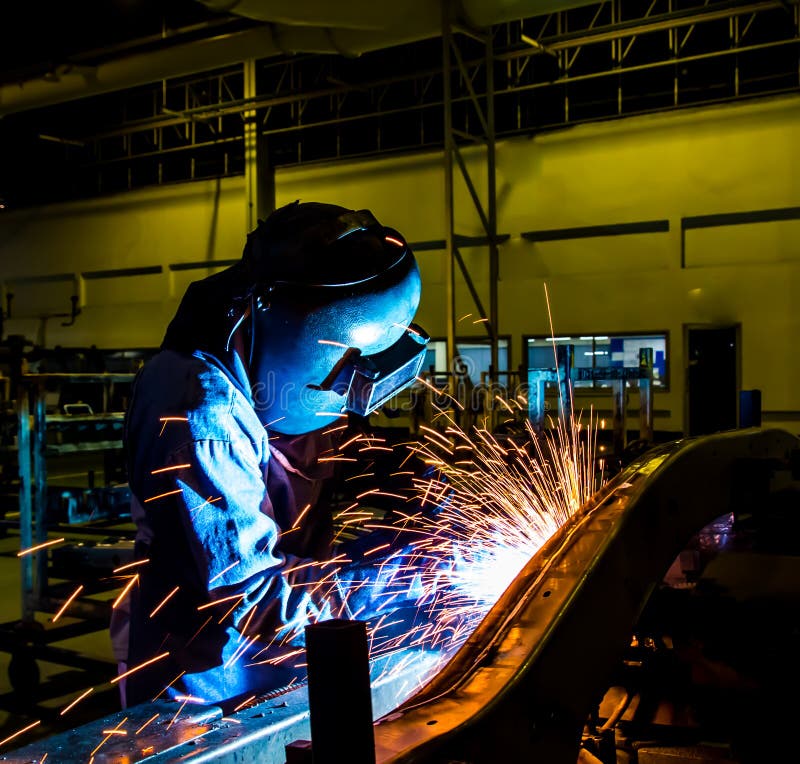 Welding Industrial Construction for Erosion Control 2 Stock Photo Image of fire, revetment