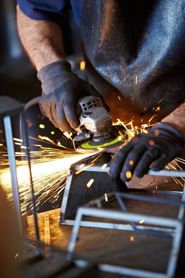 Welding sparks stock photo. Image of industry, blacksmith 25374996