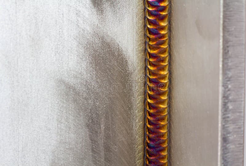 Welding of Stainless Steel with Argon. Stock Image Image of practice