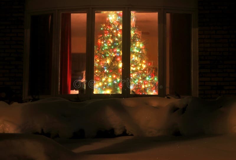 Welkom thuis, kerstboom royalty-vrije stock afbeeldingen