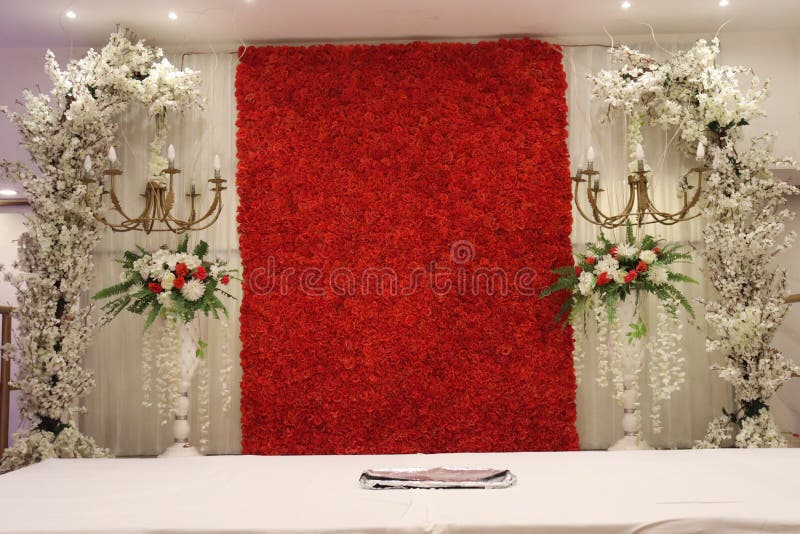 115 Wedding Stage Backdrop Red Flowers Stock Photos - Free & Royalty-Free  Stock Photos from Dreamstime