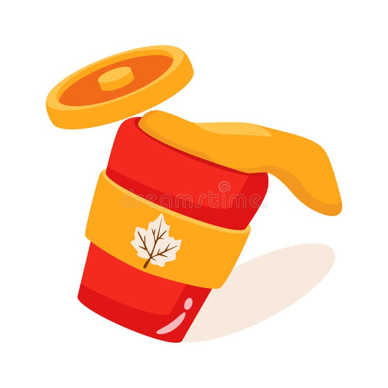 A well designed 2d icon of coffee spill vector illustration