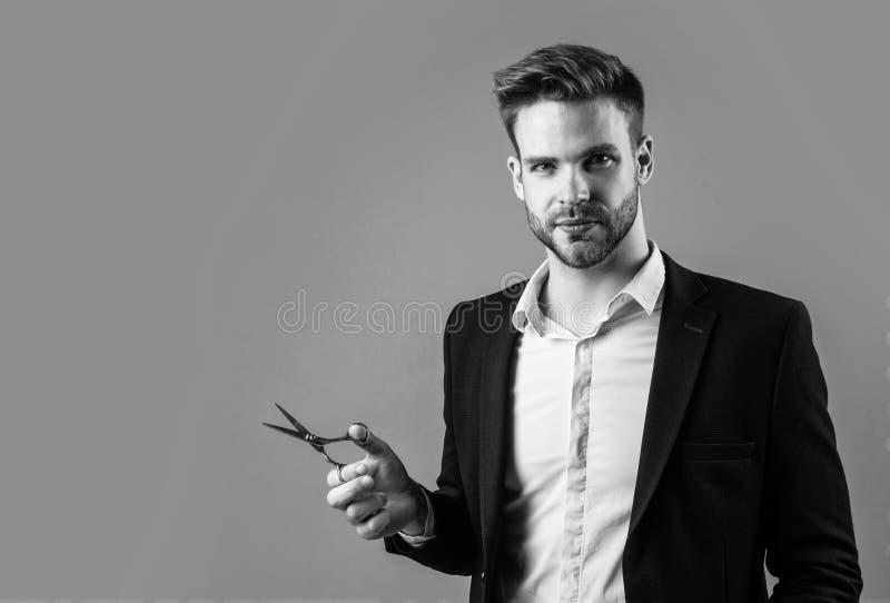 Well Groomed Hairstyle. Male Beauty and Fashion Look. Formal Office Costume for Bearded Guy Stock Photo - Image of white, tool: 256168792 Well Groomed Hairstyle. Male Beauty and Fashion Look. Formal Office Costume for Bearded Guy Stock Photo - Image of white, tool: 256168792