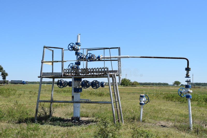 Well for Maintenance of Reservoir Pressure Stock Photo Image of