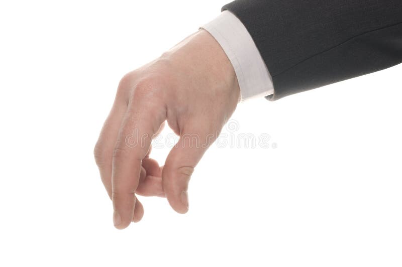 Well shaped businessman hand