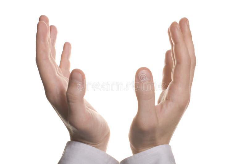 Well shaped businessman hand